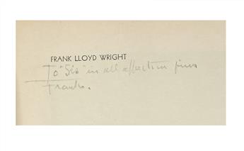 ARCHITECTURE.  WRIGHT, FRANK LLOYD. Modern Architecture Being the Kahn Lectures for 1930.